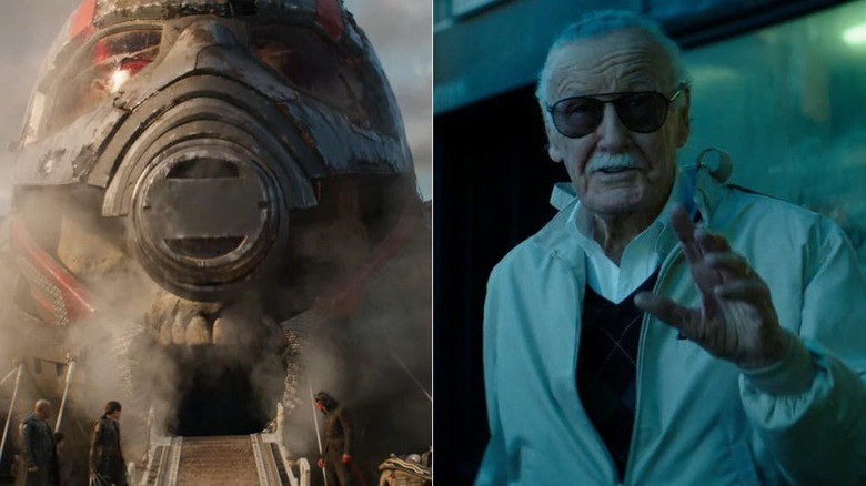 Giant-Man corpse and Stan Lee
