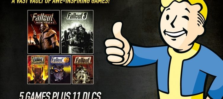 Bundle Stars offering Fallout Bundle including 5 games and all released DLC packs