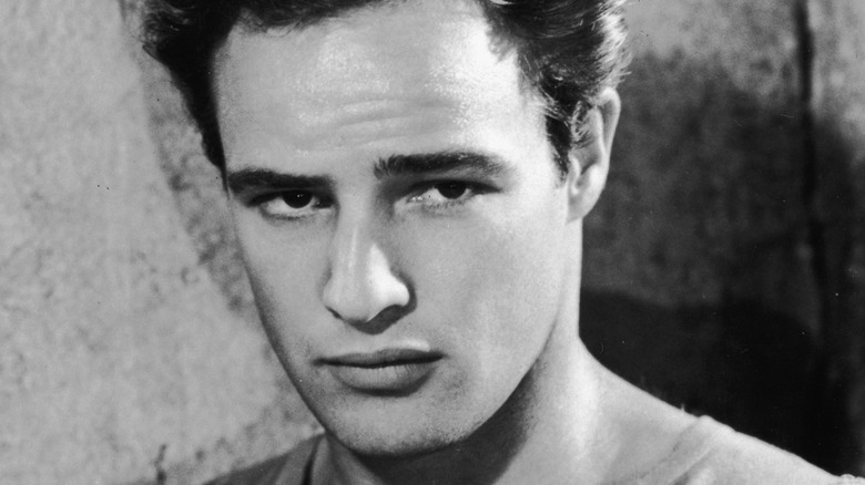 Marlon Brando poses