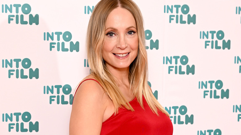 Joanne Froggatt in red dress